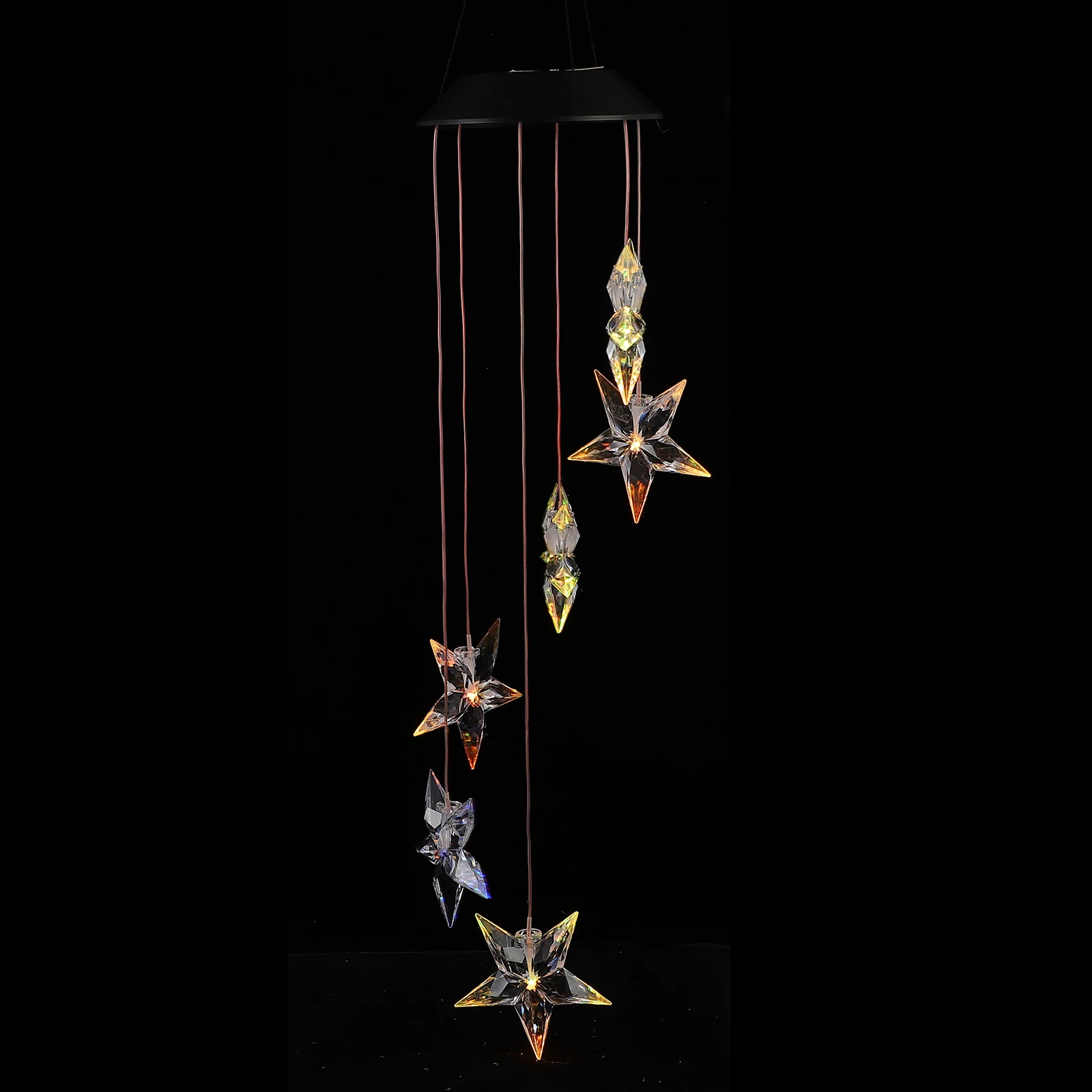 

Solar Powered Lights Wind Chime Led Chimes Colorful Wind-chime Hummingbird for Outdoors