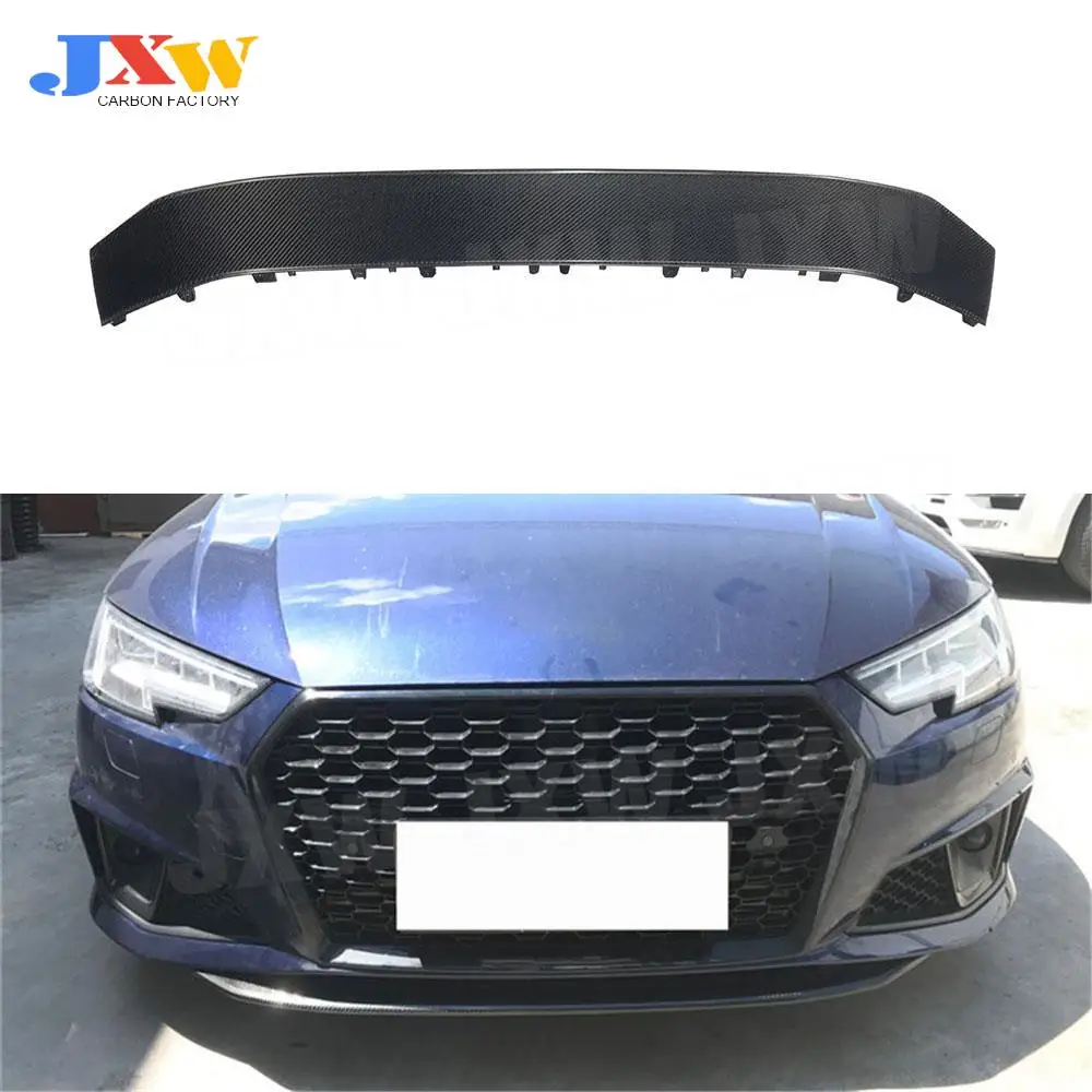 

Carbon Fiber Front Bumper Lip Spoiler for Audi A4 Sline Sport S4 Sedan 2019 Head Chin Guard Car Styling FRP