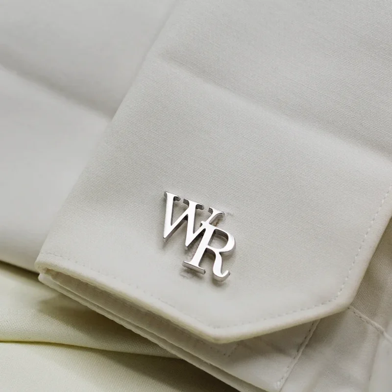 Custom Engraved Letter Name Cufflinks Personalized Jewelry Cuff Links Buttons Mens Wedding Gifts 2021