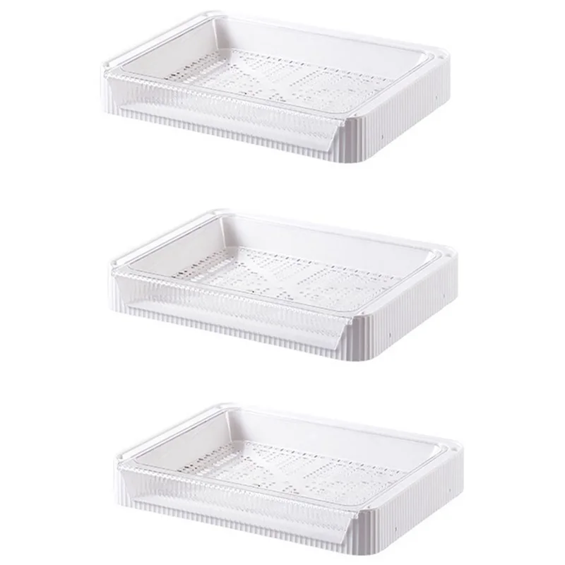 

High Quality Kitchen Prepare Dishes Rack Home Table Hot Pot Vegetables Fruit Display Shelf Kitchen Storage Collapsible Dish Hold