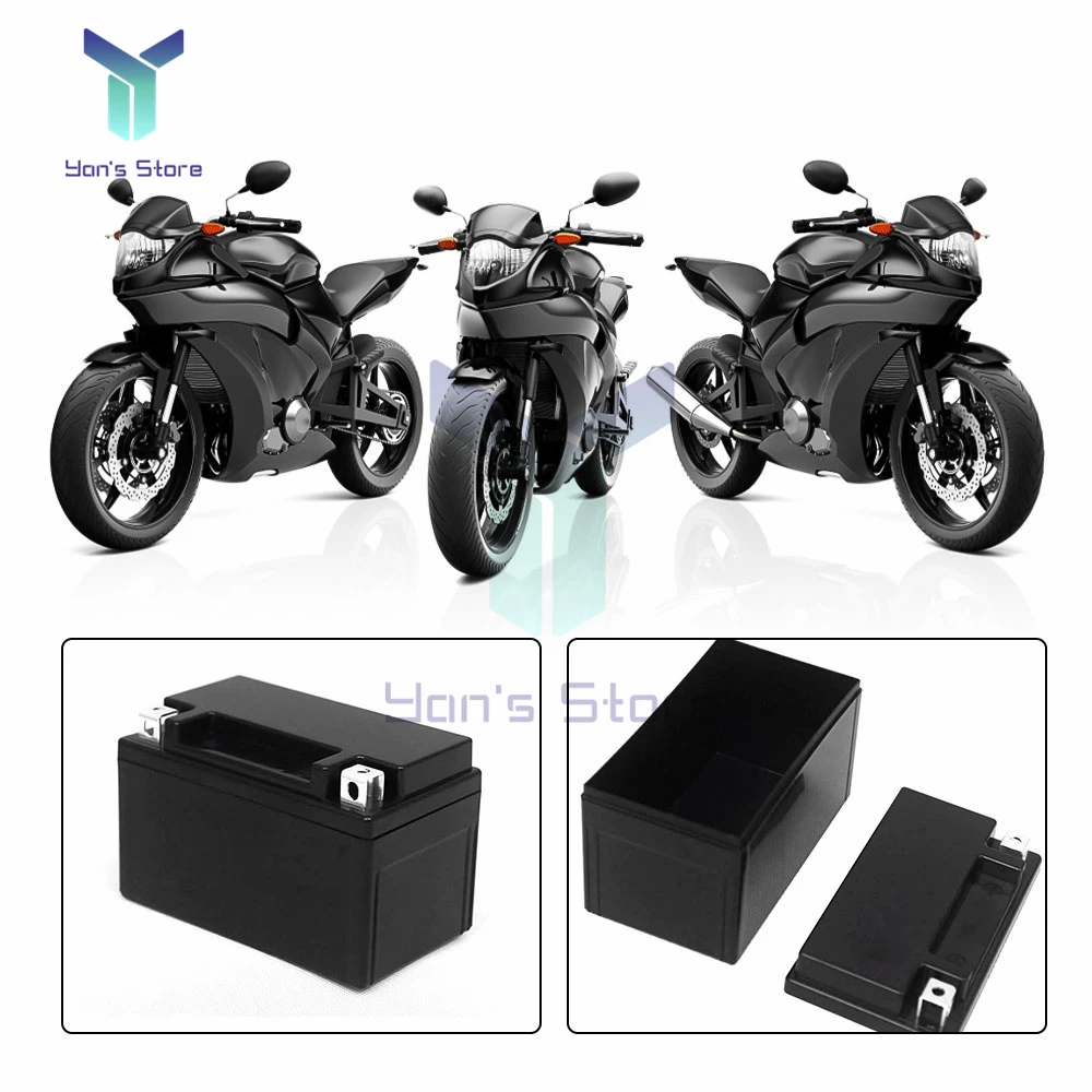 YTX7 bateria litowa plastikowa powłoka ochronna 12V 1A motocykl Start kwasowo-ołowiowa bateria litowa wbudowany plastikowy futerał ochronny