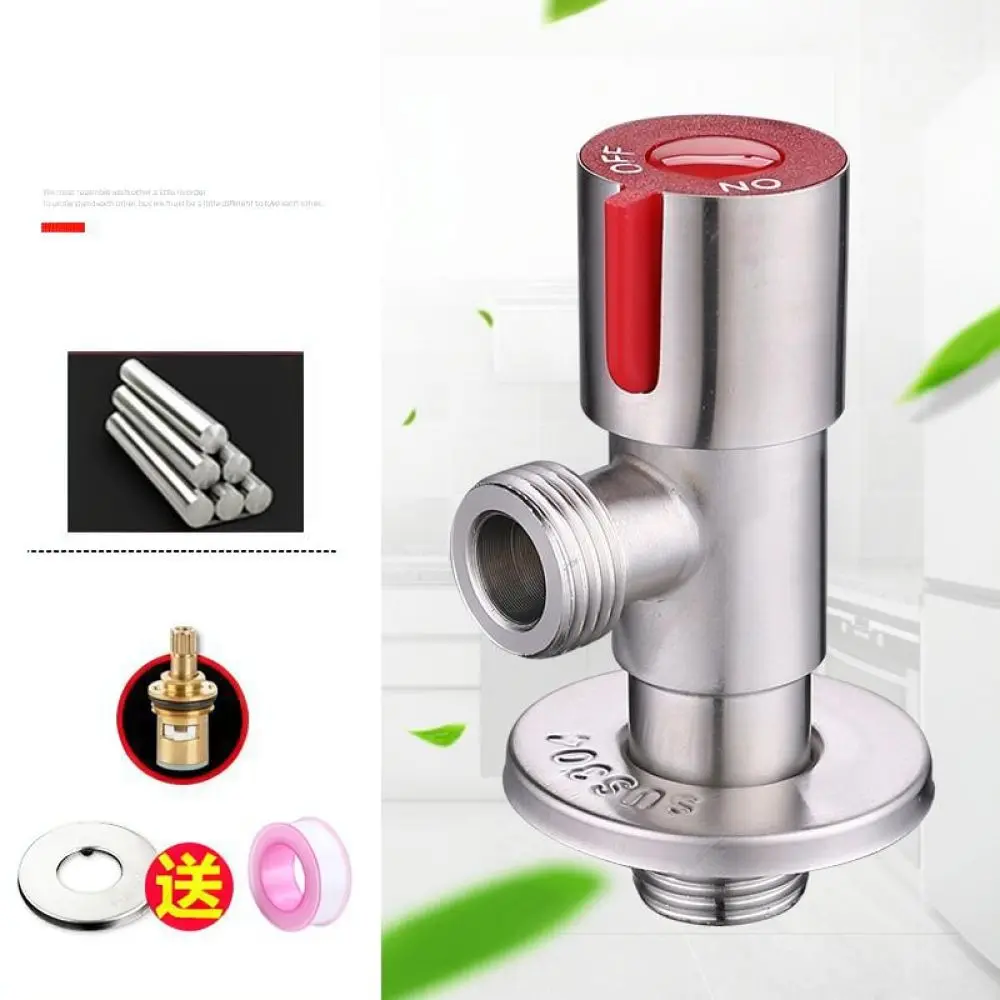 Heavy Duty Brass Angle Valve High Flow Water Control Stop Tap For Water Heater Toilet Basin Plumbing Accessories