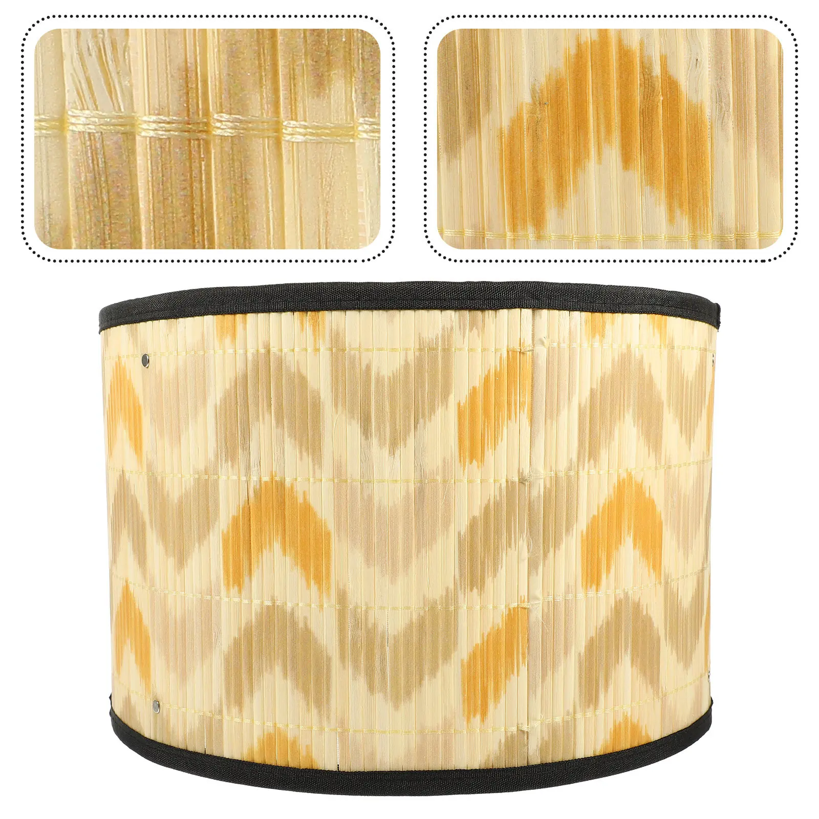 

Bohemian Bamboo Printing Lamp Shade Light Cover Decorative Hanging Pendant Lamp Shades for Ceiling Home Decor Light Shade