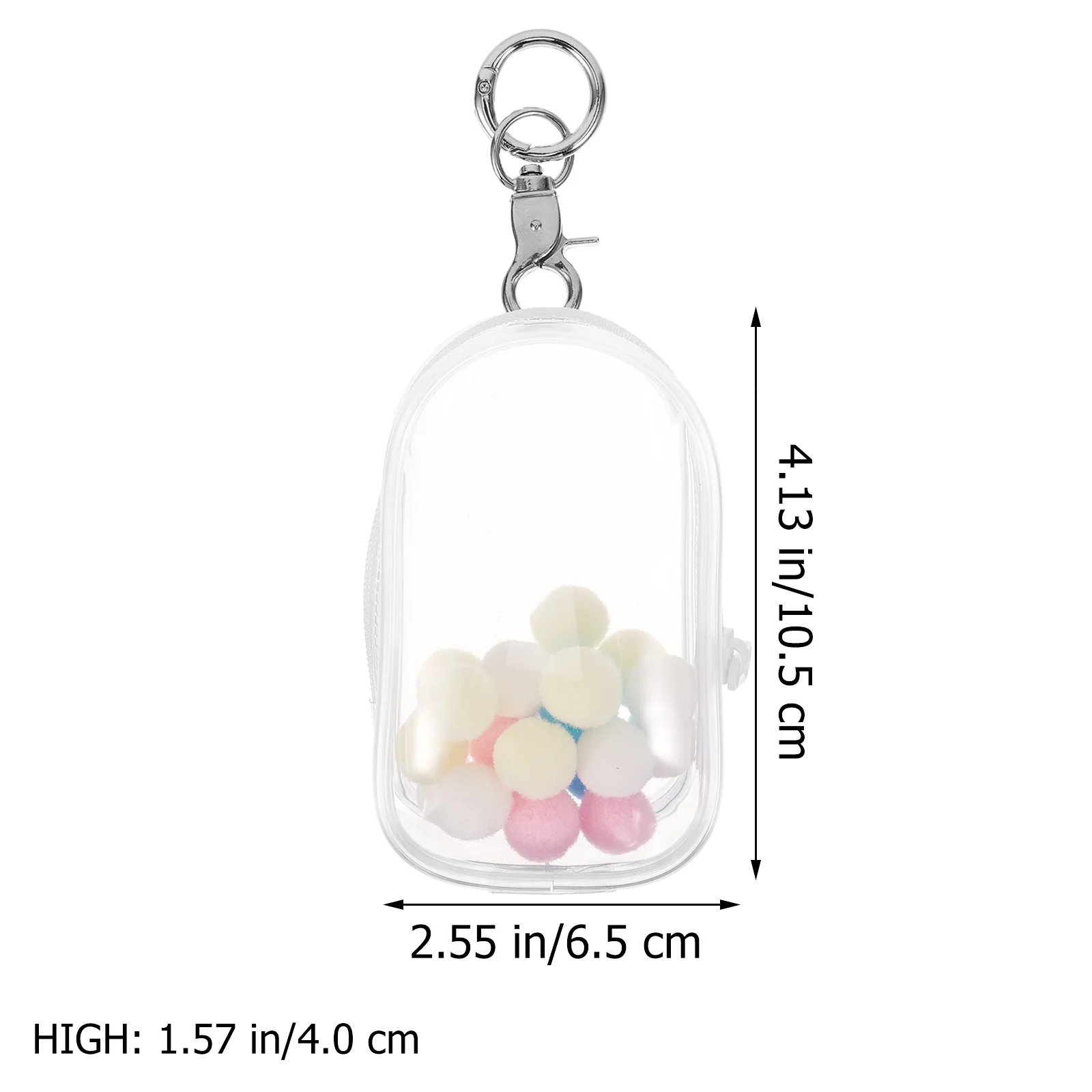 Pouch Outing Bag Camera Carrying Case Mini Figurine Display Keychain Clear Figure