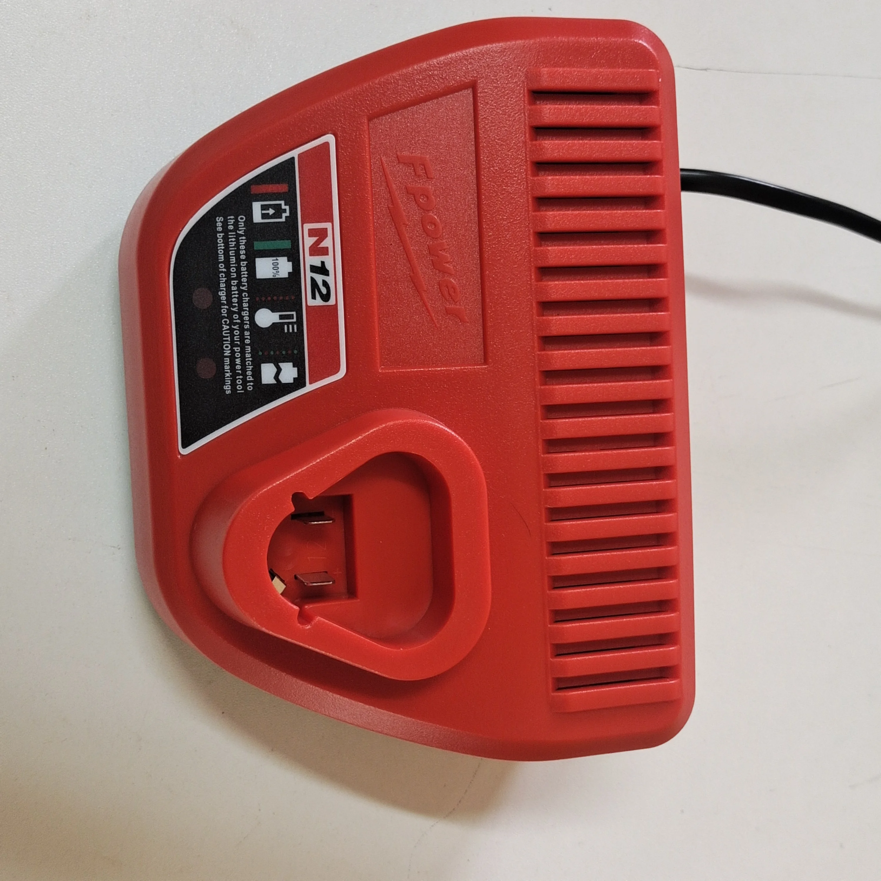 For Milwaukee M12 Li-ion charger 10.8V 12V 3A charging current Li-Ion Replacement Charger N12 48-59-2401 48-11-2402 High quality