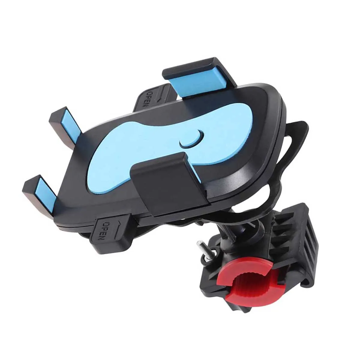 

Phone Holder Universal Motorcycle Mobile Cell Phone Holder Bike Handlebar Stand Mount Bracket with (Blue)