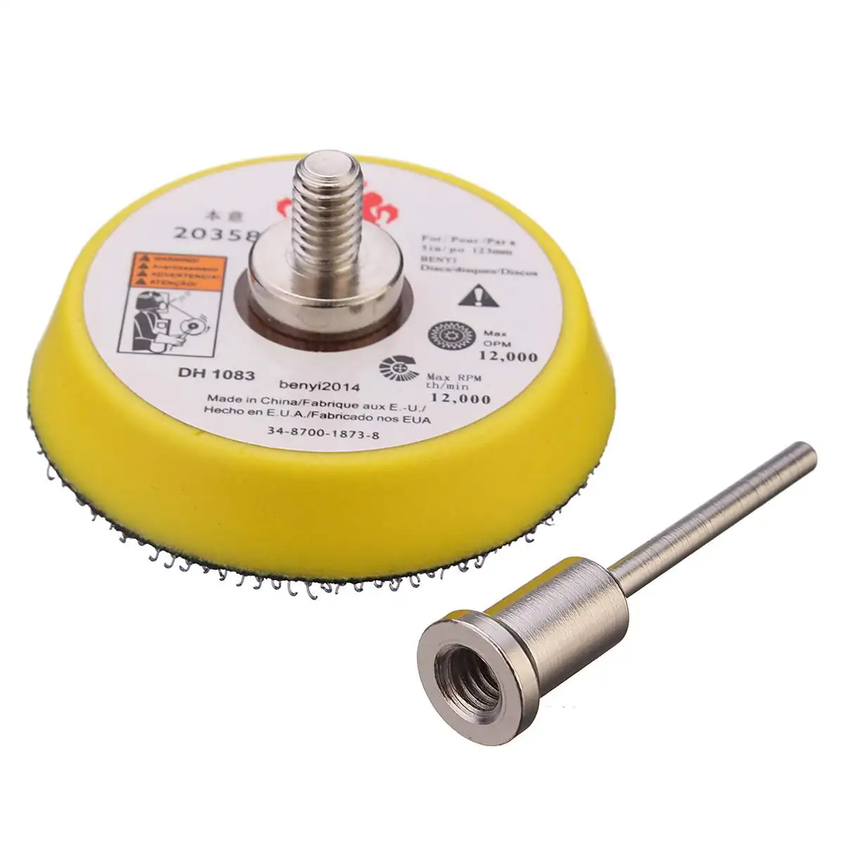 Polishing Pad for Car Polishing Machine, Sanding Buffing Plate Disc, Power Tools, Accessories with 3mm Shank