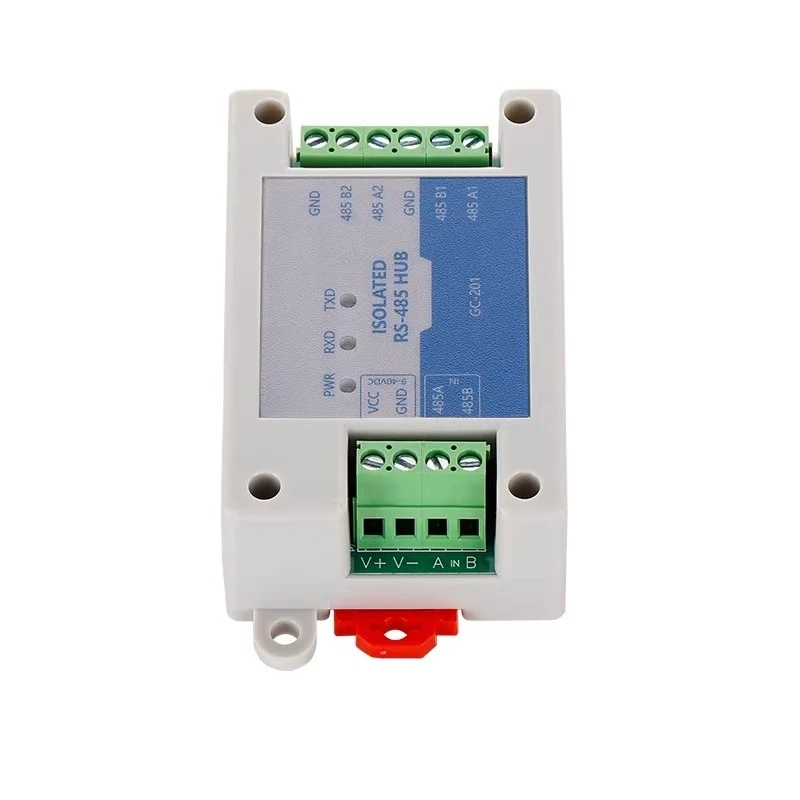 for 485 repeater one-to-two hub, one master two slave RS485 opto-isolated signal amplifier extender with lightning protection