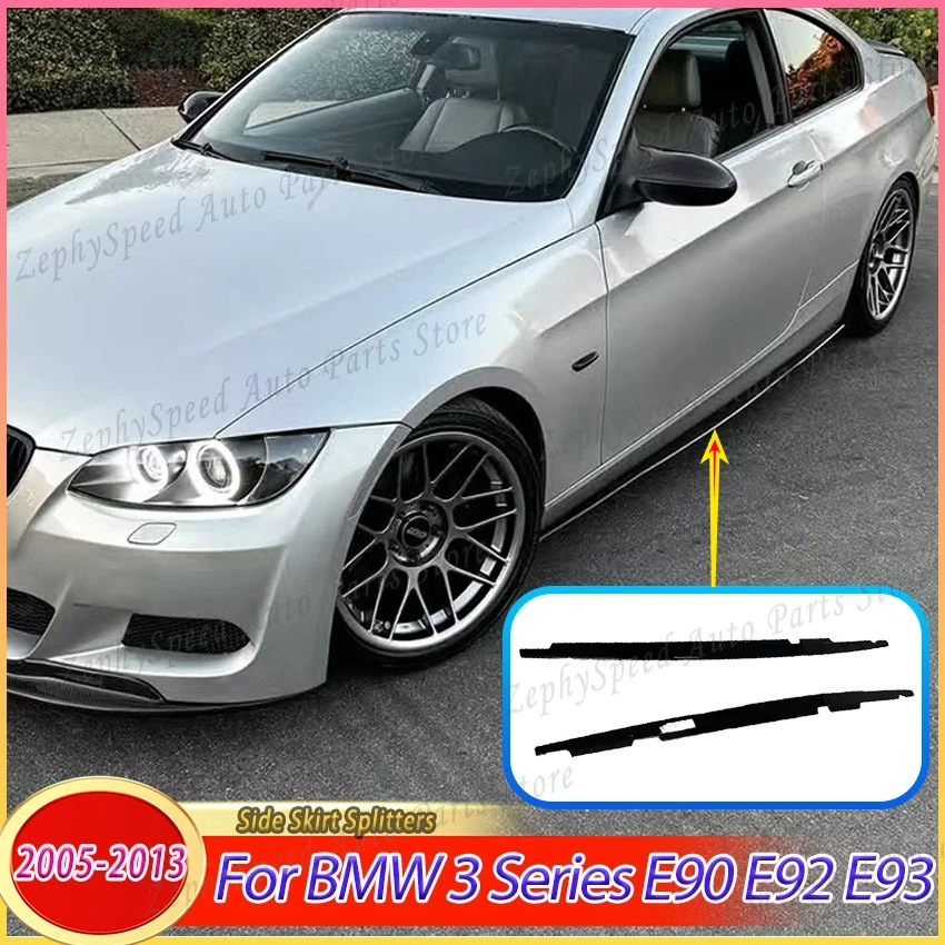 

Car Side Skirt Splitters Bumper Spoiler For BMW 3 Series E90 E92 E93 M3 4-Door 330i 320i 335i 318i MP Style 2005-2013 Body Kit