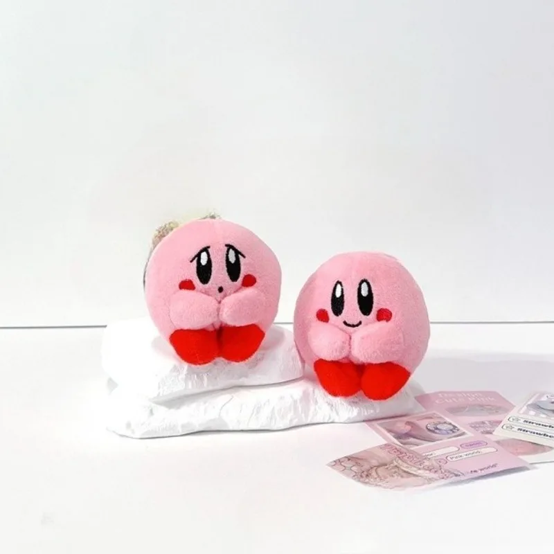 

New Cartoon Anime Cute Kirby Grievance Emoji Pack Plush Toy Ornament Cute Big Eyes Toy Birthday Gifts Hot Selling