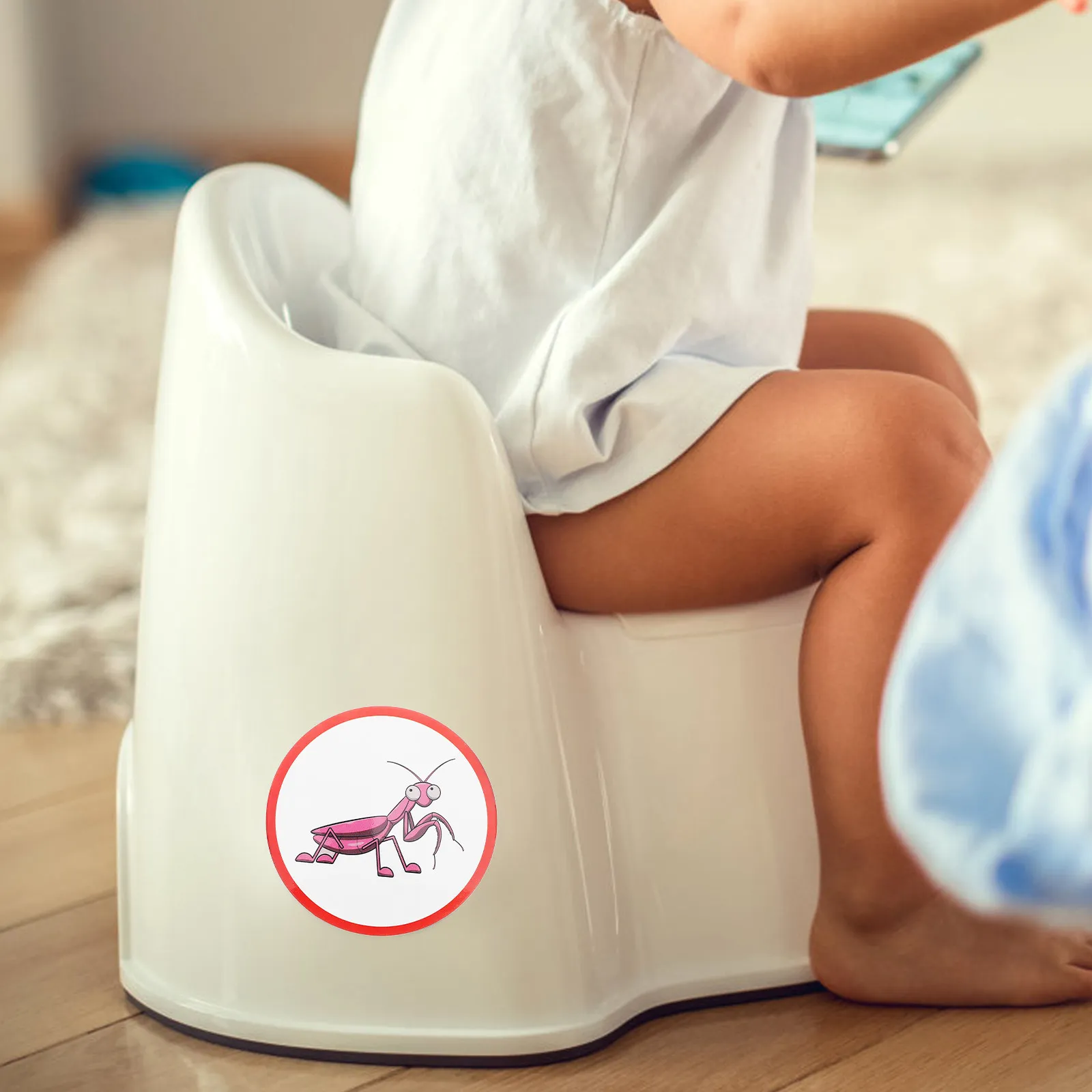 

10 шт. термочувствительных наклеек для приучения к горшку, меняющих цвет, мультяшные наклейки-мишени для мочи для детских унитазов, для мальчиков и девочек