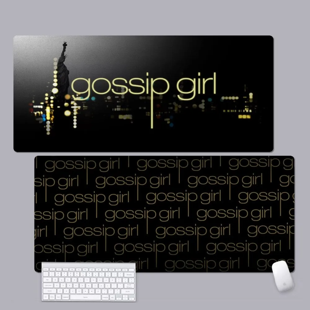 

GOSSIP-GIRL-XOXO-Quote Mousepad Custom Skin Cartoon Anime Gaming Mouse Pad Keyboard Mouse Mats Desk Mat Accessories edroom