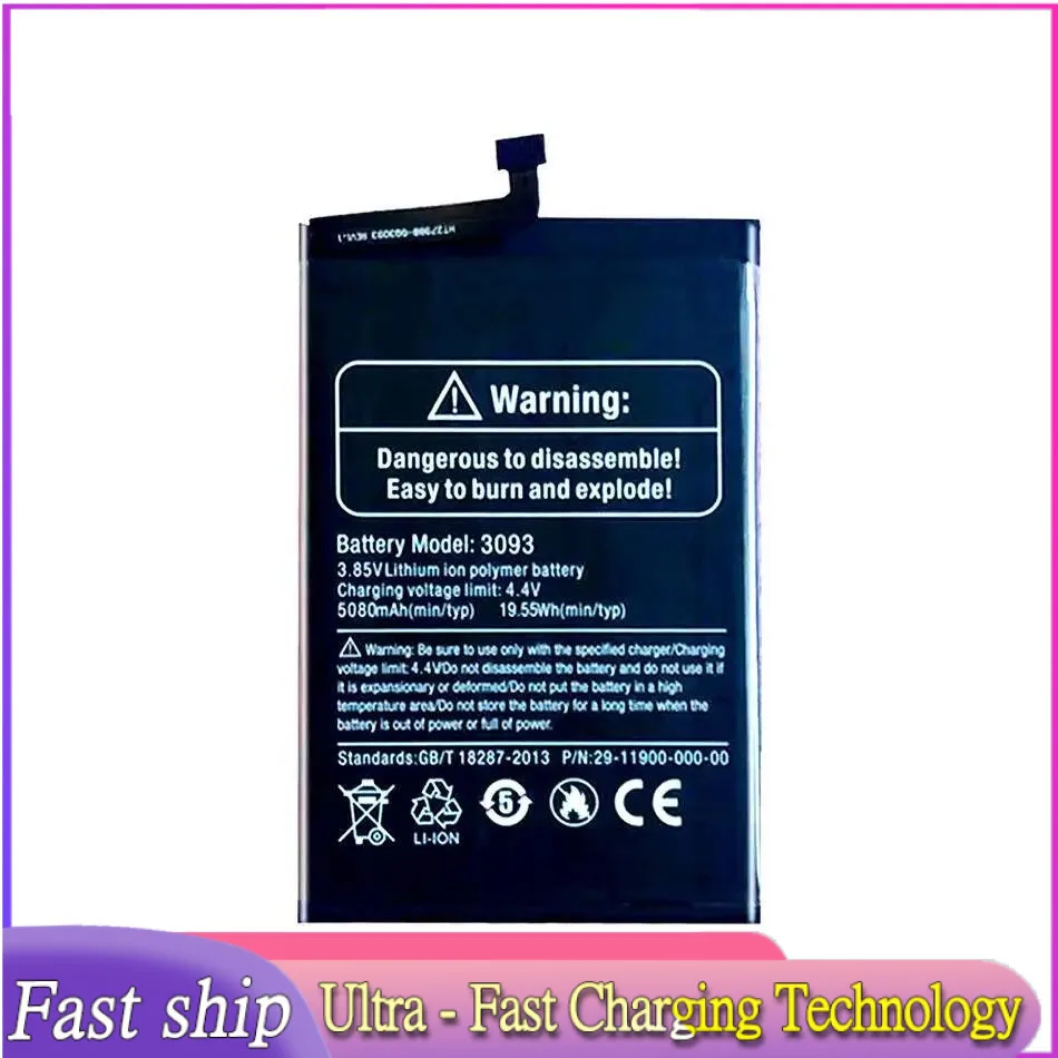 

For Ulefone Armor X8 3093 5080Mah Mobile Phone Battery Reliable Power Supply