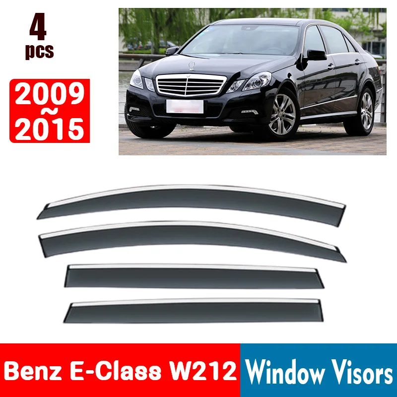 ДЛЯ Benz E-Class W212 2009-2015 оконные козырьки защита от дождя оконная крышка от дождя дефлектор тент щит вентиляционное отверстие защита тени крышка отделка