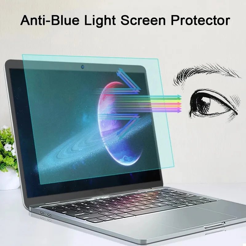 2PCS protezione per gli occhi protezione per schermo per Macbook Air 13 M1 M2 A2681 A2337 A2179 A1932 pellicola protettiva Anti-luce blu antiriflesso