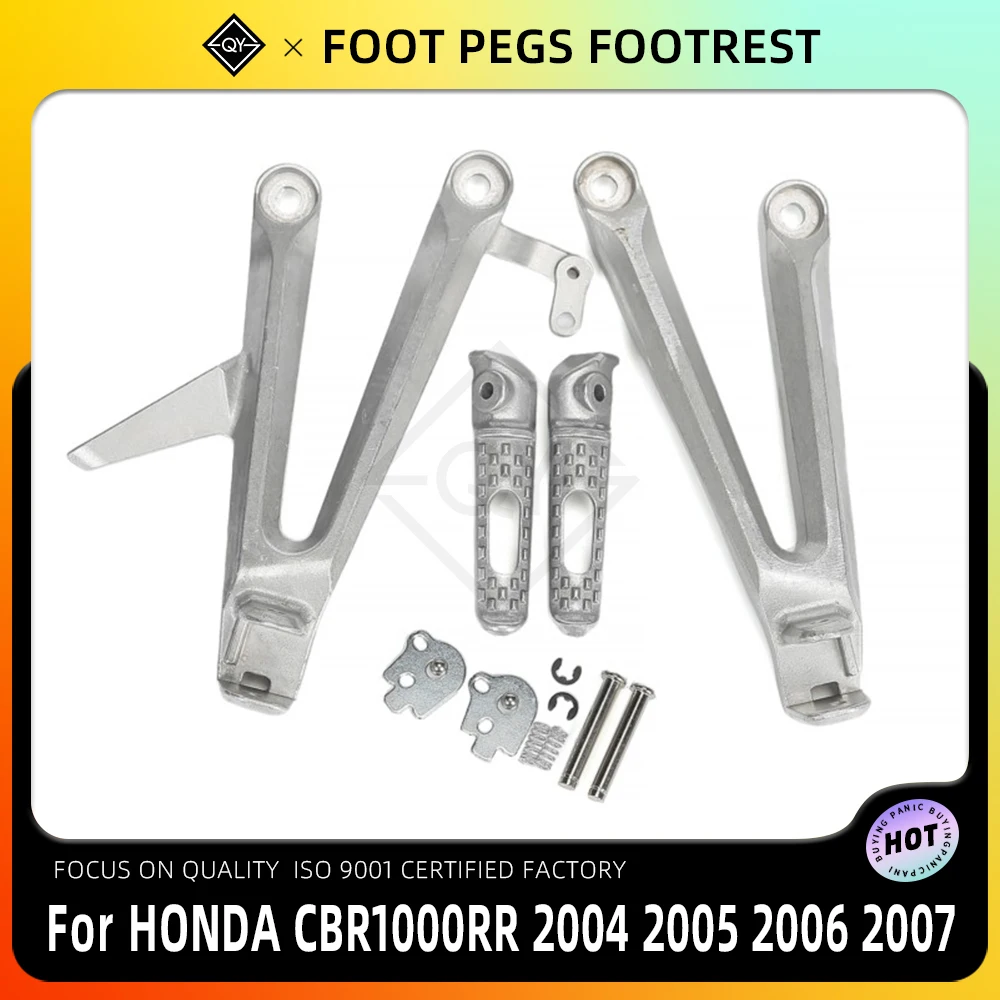 LQYL Motorcycle Rear Footrest Foot Pegs Bracket Set For HONDA CBR1000RR 2004 2005 2006 2007 CBR 1000RR 2004-2007 CBR 1000 RR
