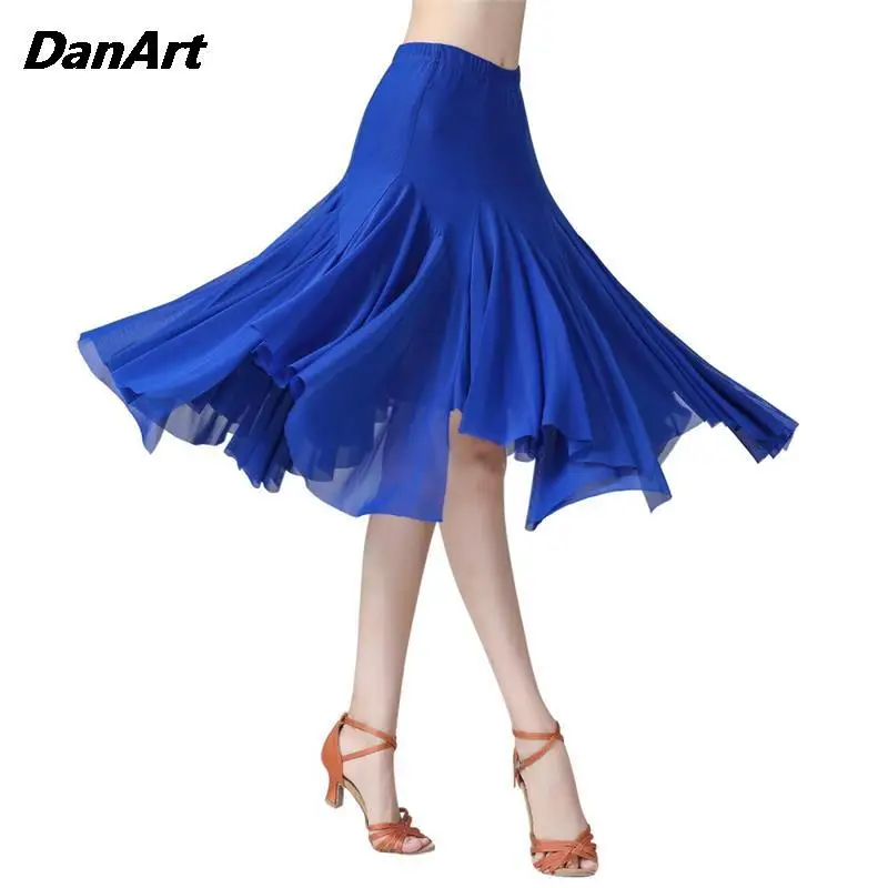 Dance Performance Big Swing Skirt Latin Dance Salsa Tango Waltz Dance Social Dance Ballroom Square Dance Practice Half Skirt