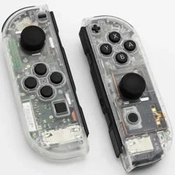 Carcasa izquierda derecha para Nintendo Switch Joy-con controlador Shell Set Gamepad funda de repuesto funda protectora transparente