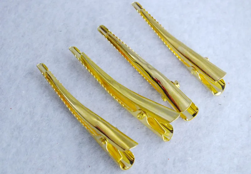 DIY hair Clip Base ,40*6MM 1000pcs/lot Hair Jewelry Findings With Clip For Hair Jewelry