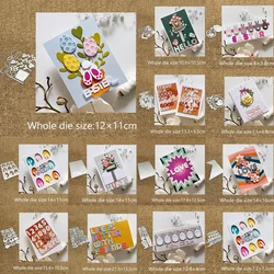 XLDesign Craft Metal Cutting Die cut dies 13kinds easter bunny series scrapbook Album Paper Card Craft Embossing die cuts