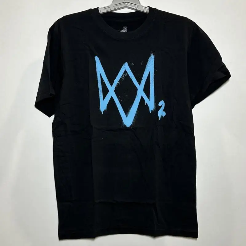 

Watch Dogs 2 Logo Black T Shirt Blue NIP size Small