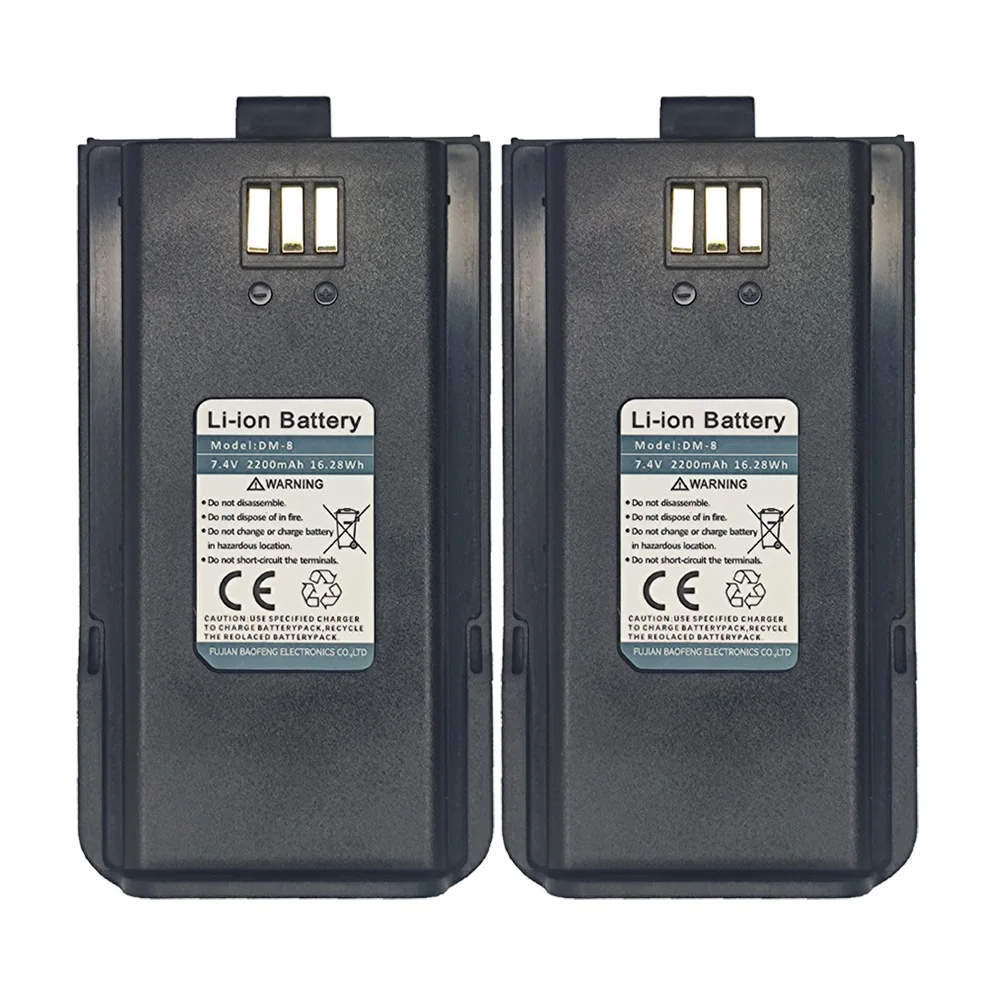 

Baofeng DM-1801 Walkie Talkie Battery DM-8 2200mAh 7.4 V Li-ion Batterior for DR-1801UV DR-1801 DM-860 BF-H6 DMR Radio Battery