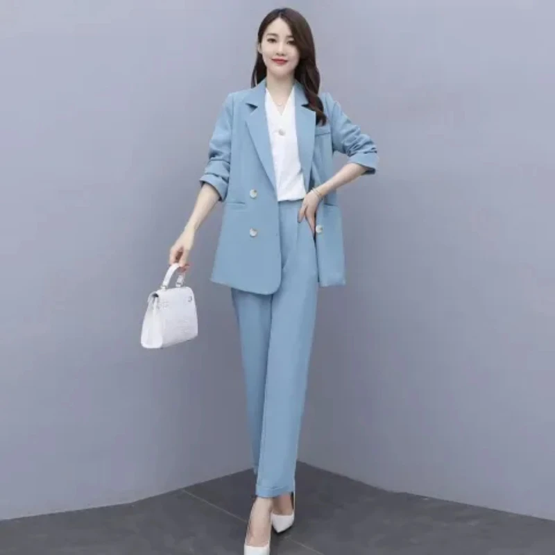 Faionable Profional Women's Suit Jaet Set Age-Defng European Sle Long Sve Polyester Commute-Worthy Classic