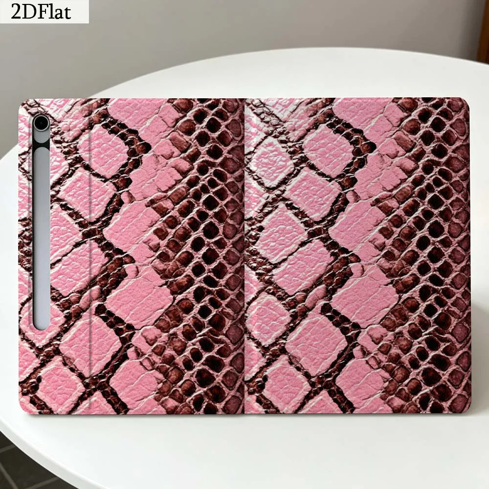 Animal Skin Texture For Samsung Galaxy Tab S11 S10 S9 S8 S7 S6 A11 A10.1 A9 A8 A7 Ultra FE Plus Soft Tablet Case Gift