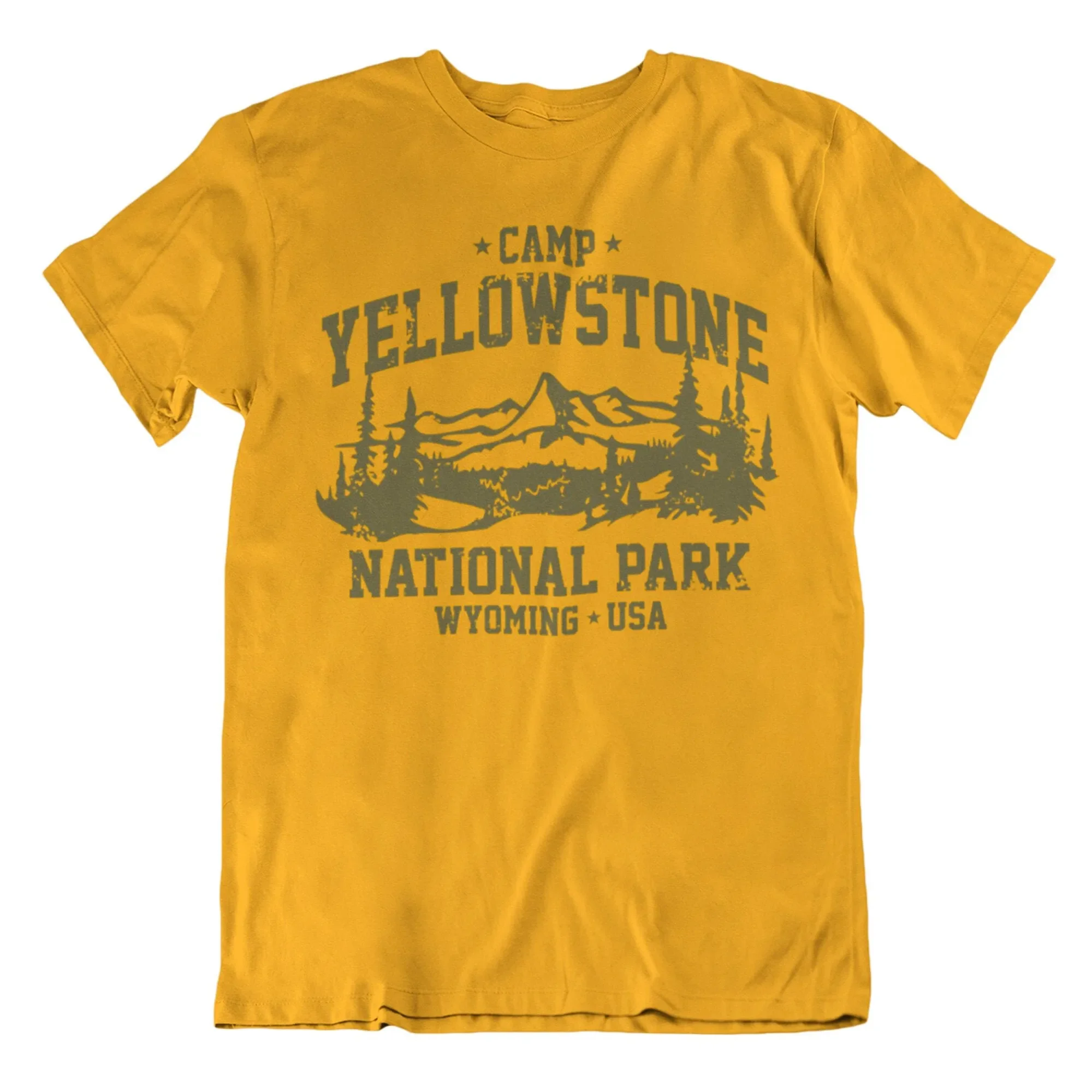 Camp Yellowstone T Shirt Funny Mens s Novelty