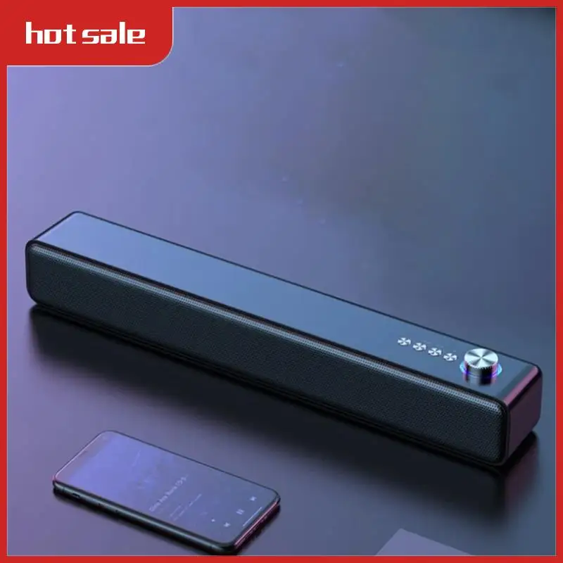 Barra de sonido portátil Altavoces de computadora Altavoz Bluetooth inalámbrico con cable auxiliar Sistema de cine en casa para PC/TV Sonido estéreo 4D -A