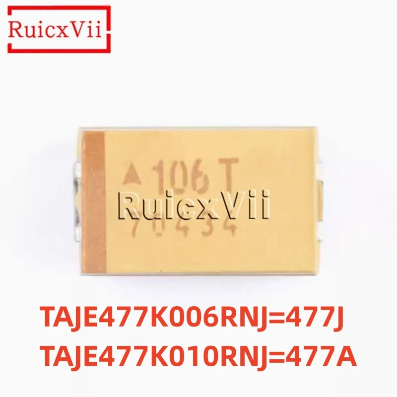 

5pcs 470uF 6.3V 10V 7343 Type E SMD Tantalum capacitor TAJE477K006RNJ TAJE477K010RNJ 477J 477A New Genuine