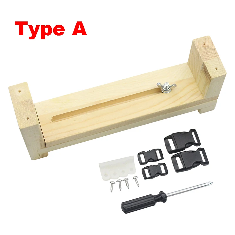 Holz Paracord Jig verstellbare Länge Paracord Jig Armband Maker DIY Hand stricken Armbänder Halsketten – Detail 12