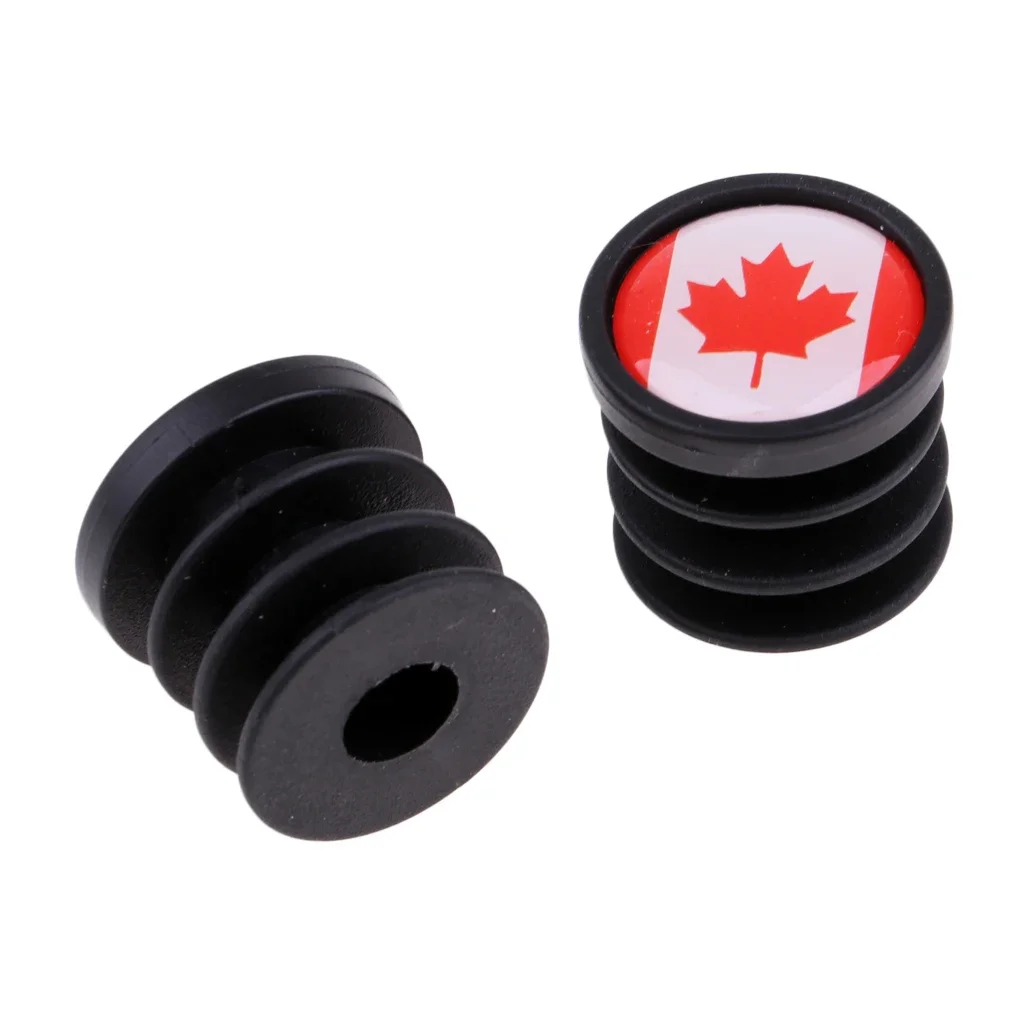 1 Pair Bicycle National Flag Handlebar End Plugs For MTB Mountain Road Bike Bicycle Grips Parts - 22mm