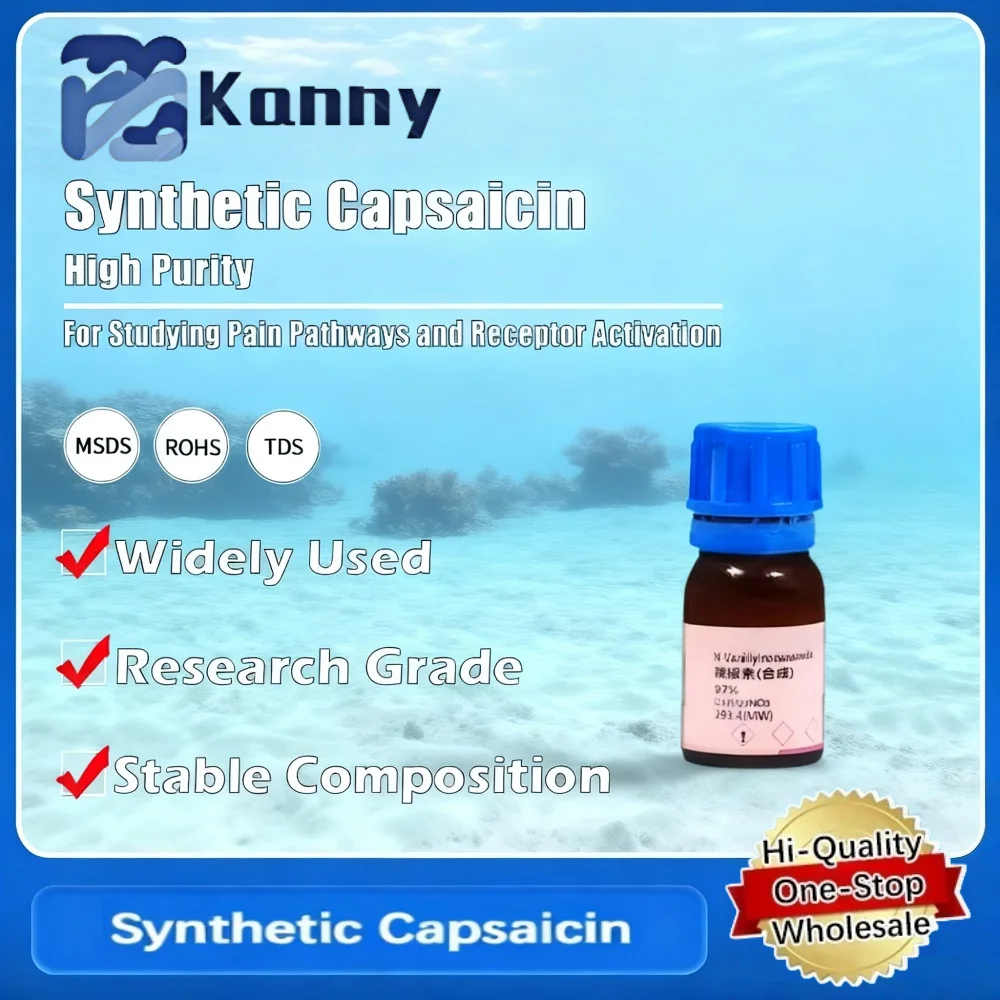 Synthetic Capsaicin 97% Purity CAS 2444-46-4 Laboratory Reagent for Irritant Compound Studies Original Product