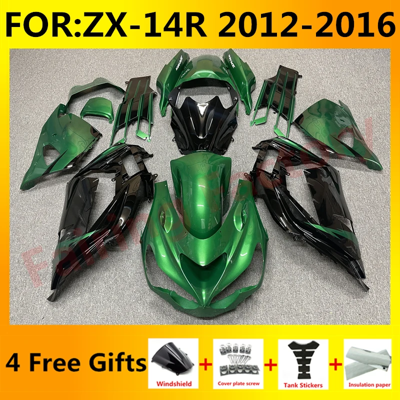 

NEW ABS Motorcycle Fairings Kit fit for Ninja ZX-14R 2012 2013 2014 2015 ZX14R zx 14r bodywork full fairing kits set green black