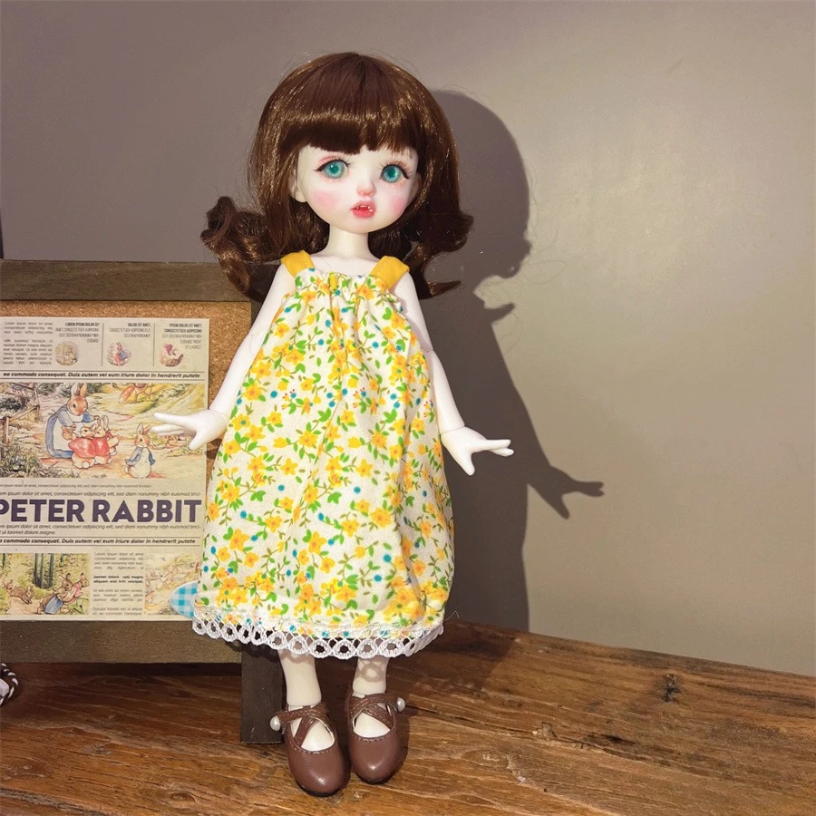 Conjunto de falda de encaje rosa verde menta, muñeca BJD de 6 puntos, vestido bonito de estilo dulce, traje de muñecas de 30cm, accesorios de vestir, regalos de cumpleaños