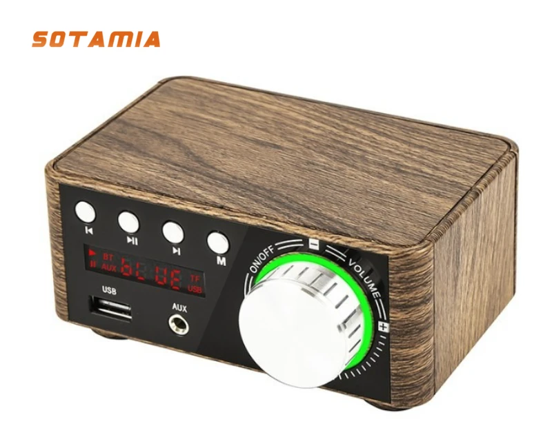

SOTAMIA Bluetooth Digital Power Amplifier Class D Mini Power Amplifier Hifi Fever Audio MP3 Player Lossless Player 50W+50W