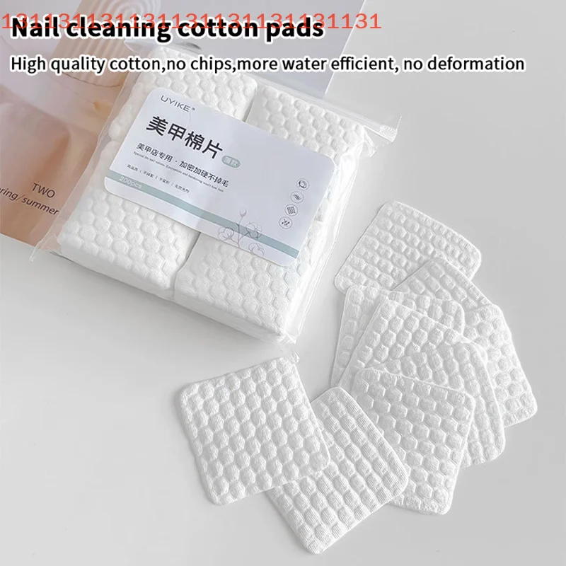 200 قطعة مناديل خالية من الوبر القطن الأنظف منصات الورق الورنيش أداة مسمار لوحة قطن مزيل طلاء الأظافر هلام نظيفة مانيكير المناديل #2