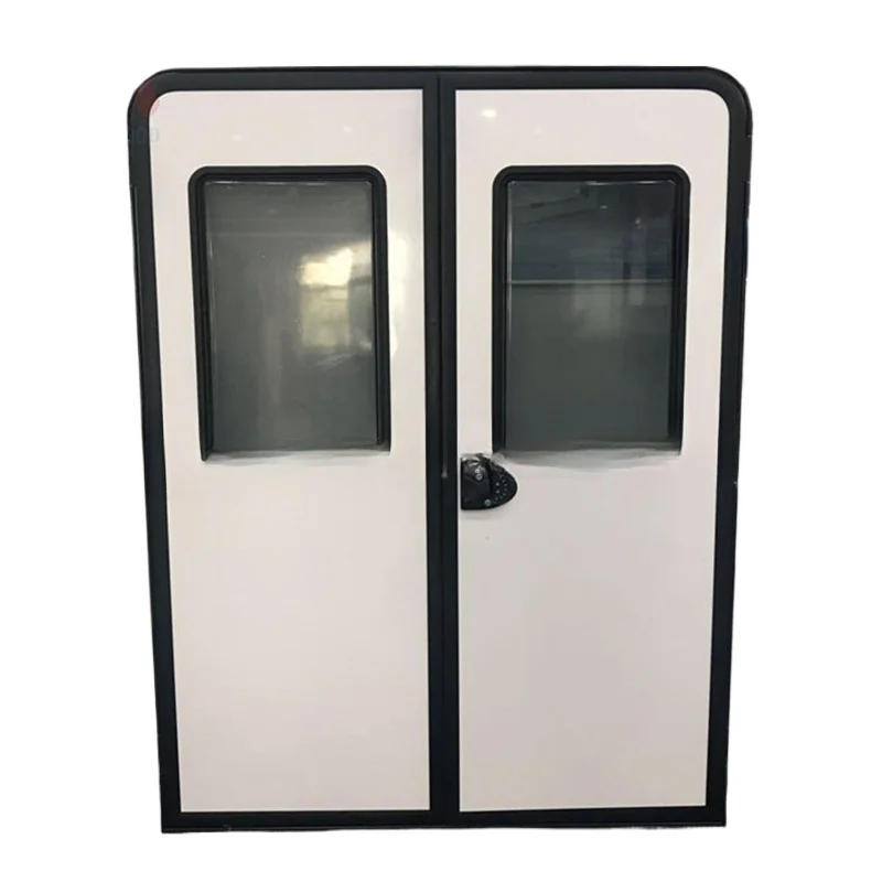 Trailer accessories, self-propelled aluminum alloy double-opening casement anti-theft door with fixed window