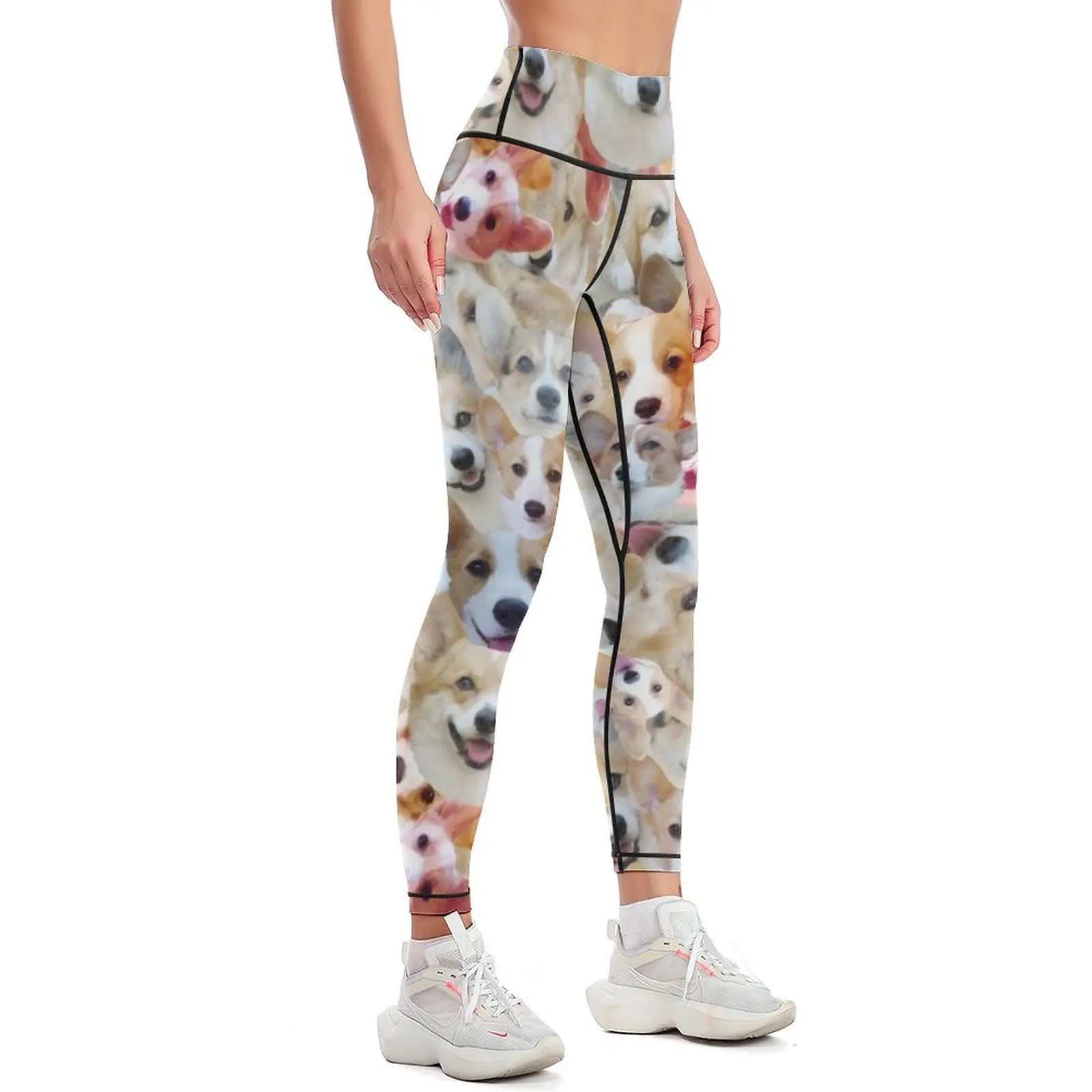 Corgi Corgis Corg Leggings Sports pants woman Fitness clothing sportswear gym Legging sexy woman Womens Leggings