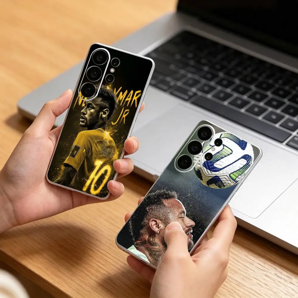 Showman N-Neymar Jr Transparent phone Case For Samsung S25,24,21,22,21,20,10,S9Ultra,Plus,Fe,Lite
