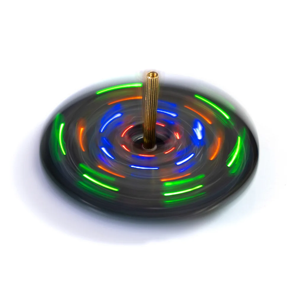 LED Rotating Gyroscope Desktop Electronic DIY Kit - Circuit Board Welding Practice with Components