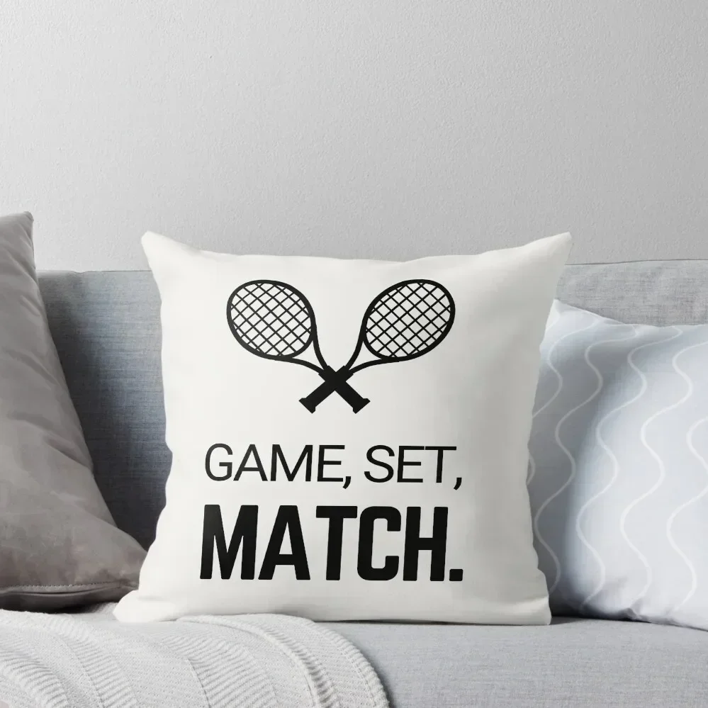 

Game, Set, Match Throw Pillow Decorative pillowcase Anime Couch Cushions Pillowcases Bed Cushions pillow