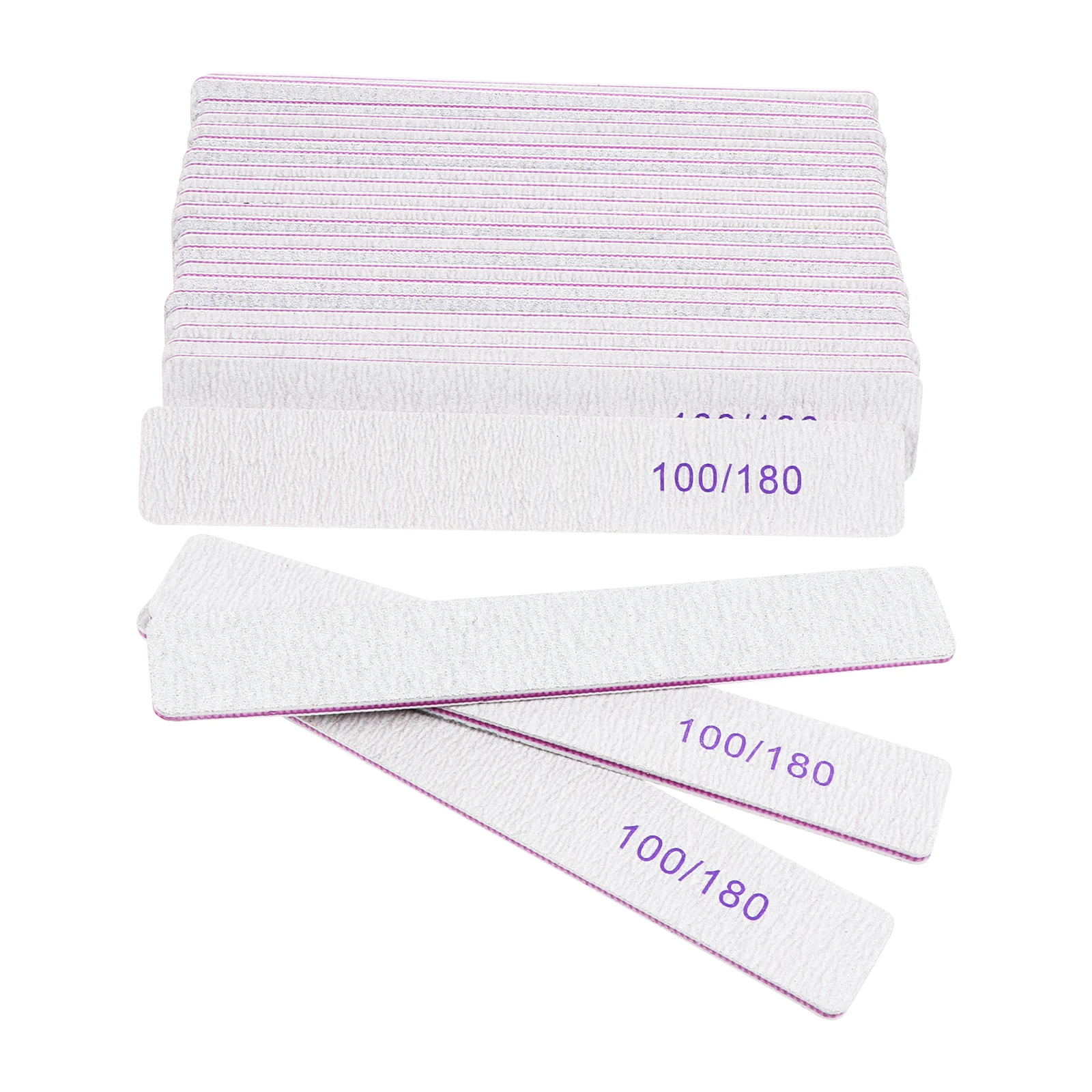 

25 Pcs Nail Files S Strips Manicure Tools Plastic PP Rubbing Strips Polishing Natural False Nails Extensions