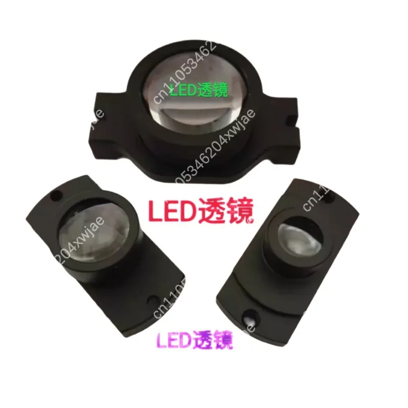 diy-ledレーザー釣りライト、cobプロジェクター、ロゴビーム集光用のガラス製凸レンズ集光ミラー