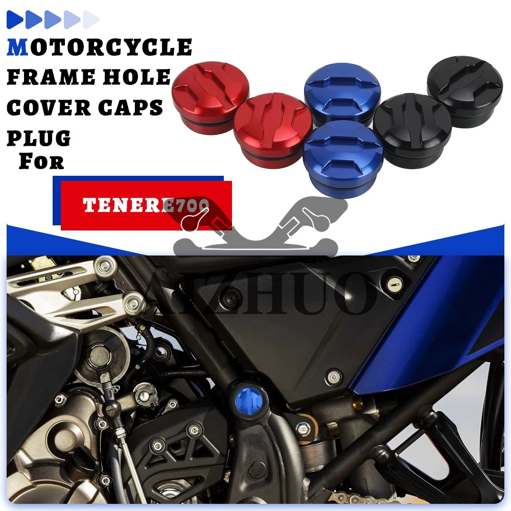 

For YAMAHA TENERE700/RALLY/RALLY EDITION /XTZ700 TENERE/T7 2019-2023 2022 2021 Frame Hole Cover Caps Plug Moto Accessories