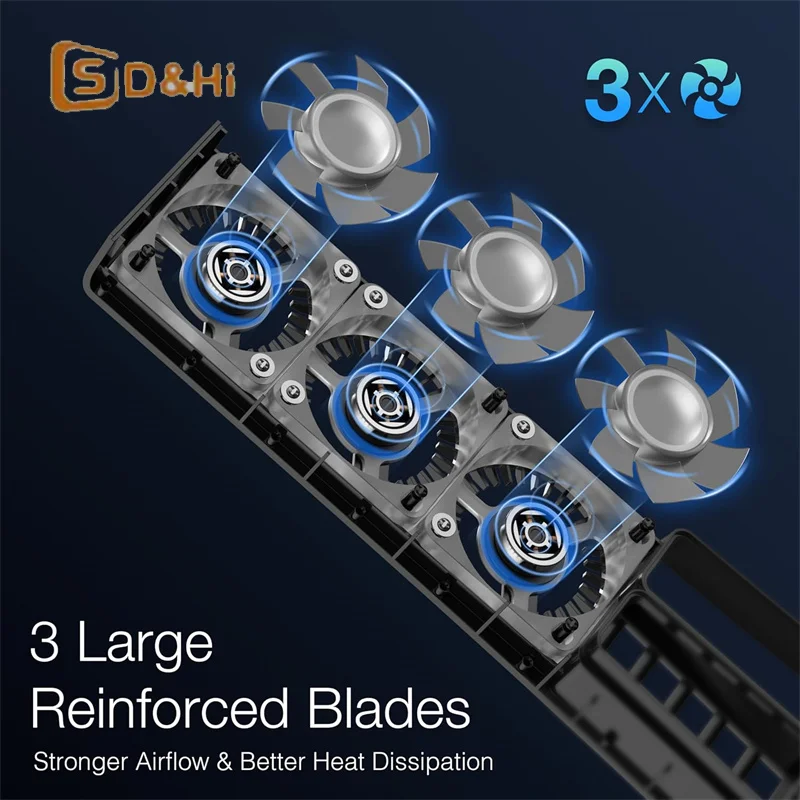 Cooling Fan For PS5 Pro Intelligent Temperature Control Low Noise Fan For PS5 Pro Disc & Digital Edition