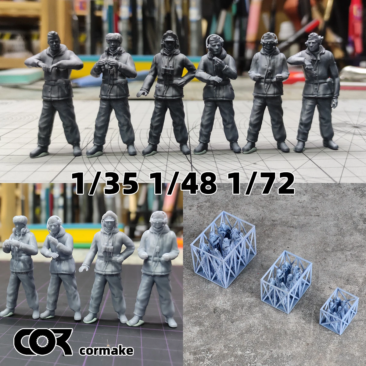 

Germany Winter Tank Soldiers army figure Soldier team Military Man Set Assembly plastic Scale Military model kit 1/72 1/35 1/48