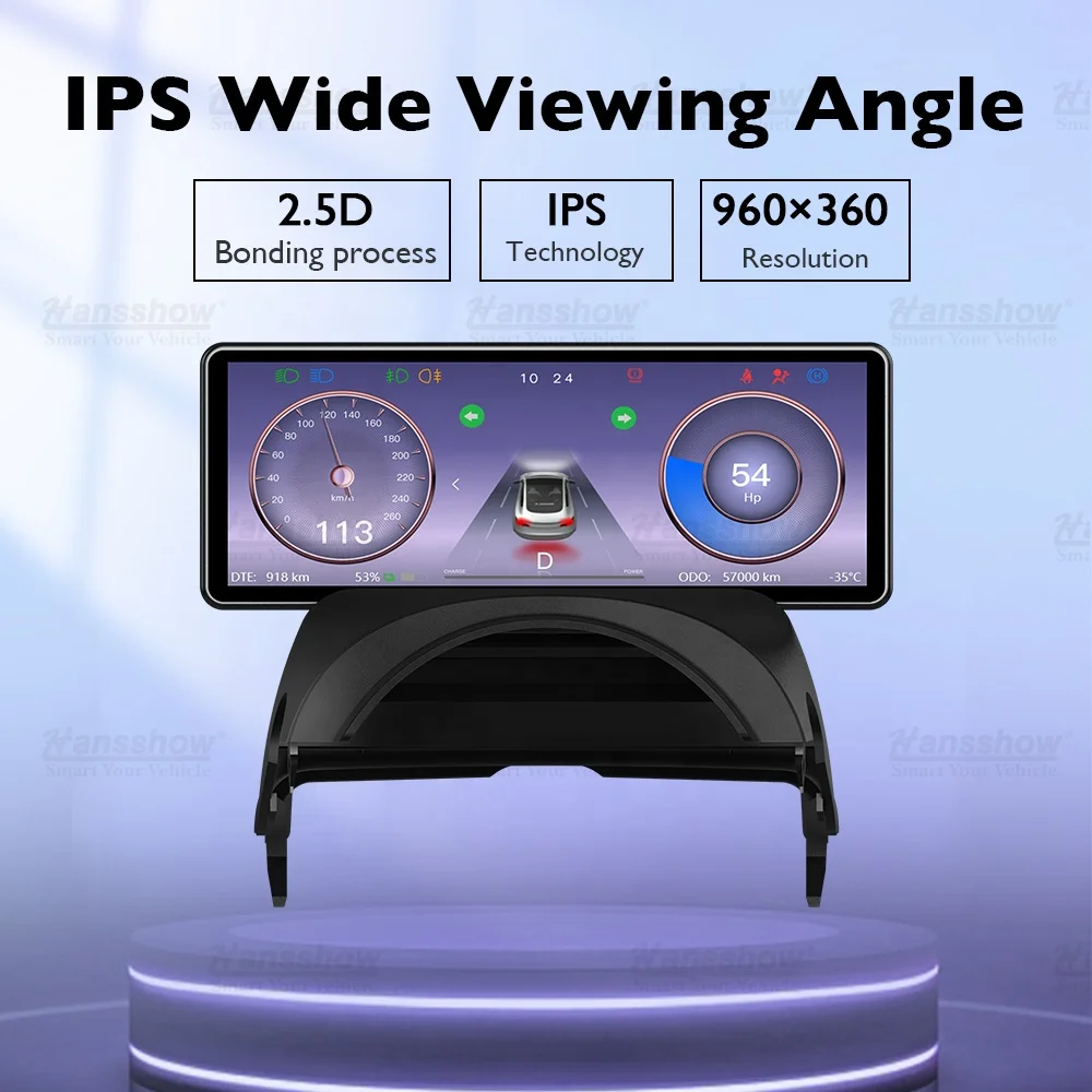 Hansshow Più Nuovo Modello 3 Y Cruscotto Cluster Display F62 Pannello Strumenti Intelligente Head Up Display Schermo Per Tesla 2017-2023