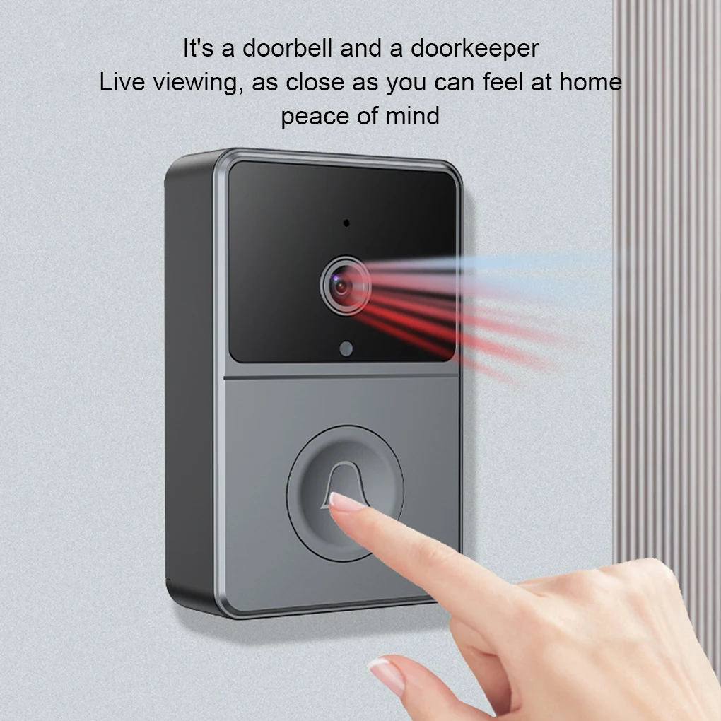 2.4Ghz Wireless Two Way Audio Infrared Night Vision Door Monitoring Doorbell Video Intercom Camera 4.3" IPS Screen 640x480P View